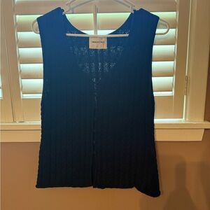 Women's Black Sleeveless Top